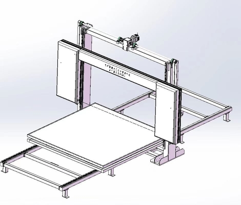 برش تیغه ارتعاشی عمودی CNC برای فوم منعطف برگشتی 4kw 380V 50HZ