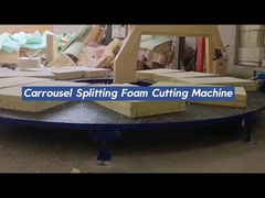 ماشین برش اسفنج افقی دایره ای برای PU انعطاف پذیر ، ماشین برش فوم مربع